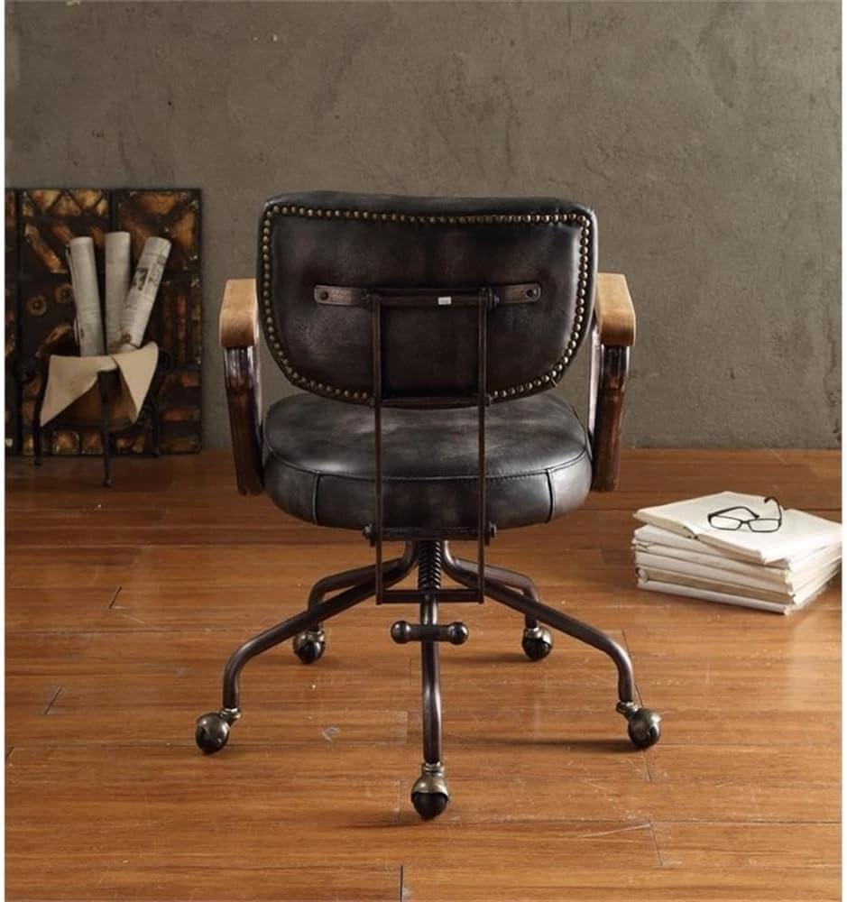 Acme Furniture Hallie Office Chair, Vintage Whiskey Leather