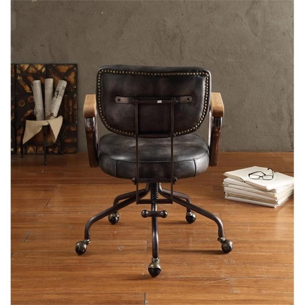 Acme Furniture Hallie Office Chair, Vintage Whiskey Leather