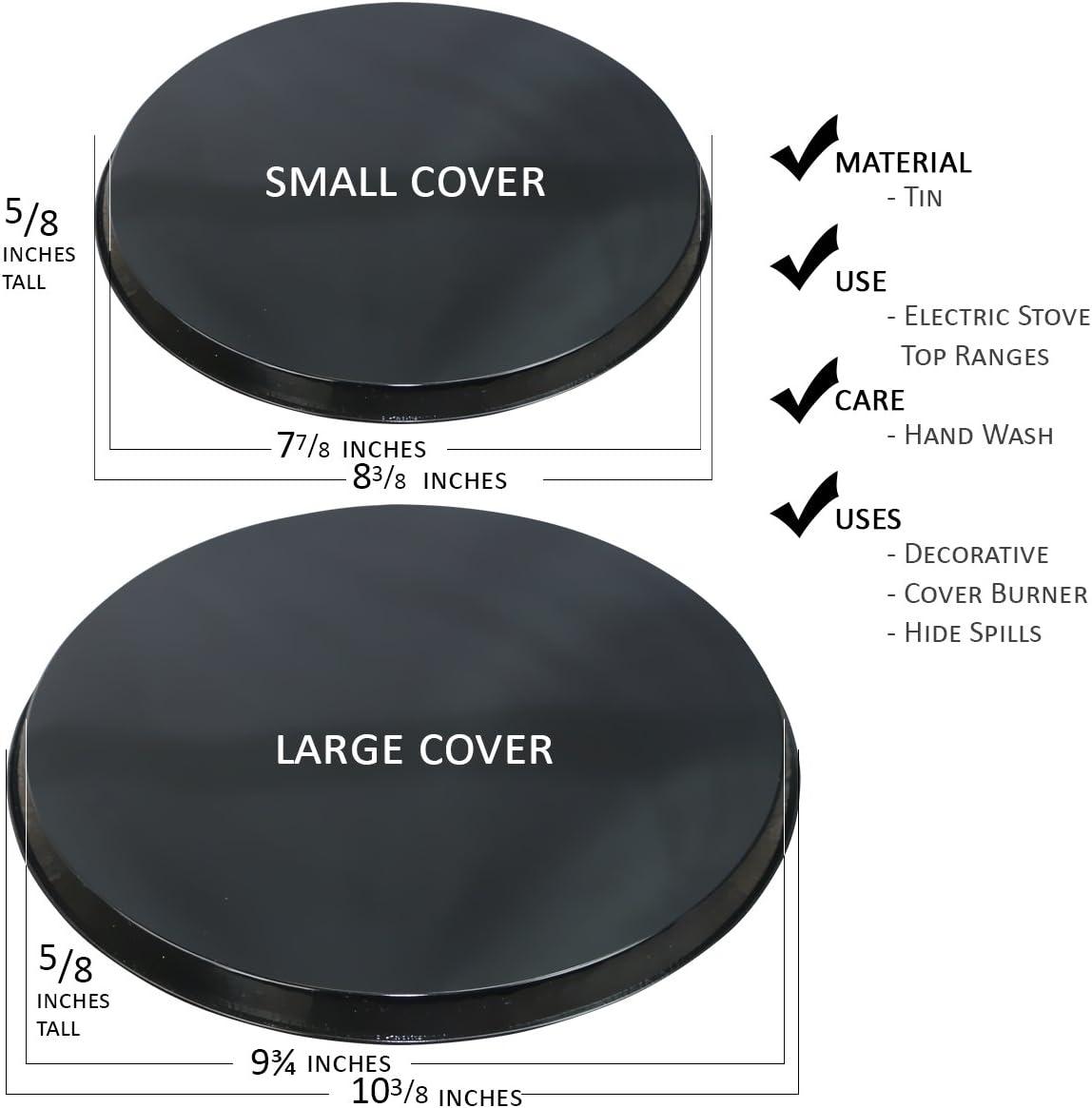 Reston Lloyd 4-Piece Electric Burner Cover Set, Copper