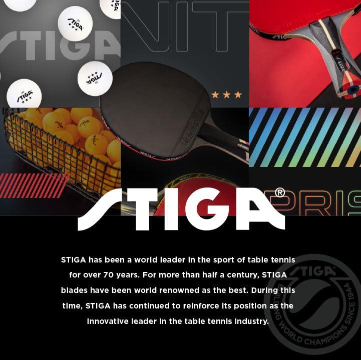 STIGA STIGA Carbon18 Table Tennis Table – 18mm Playfield - QuickPlay Assembly - Integrated Ball Storage - Tournament-Grade Net - Playback Mode