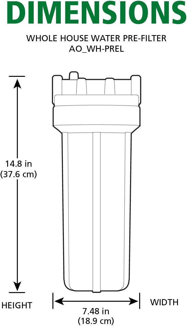 AO Smith Single-Stage Whole House Water Filter with Reminder Timer