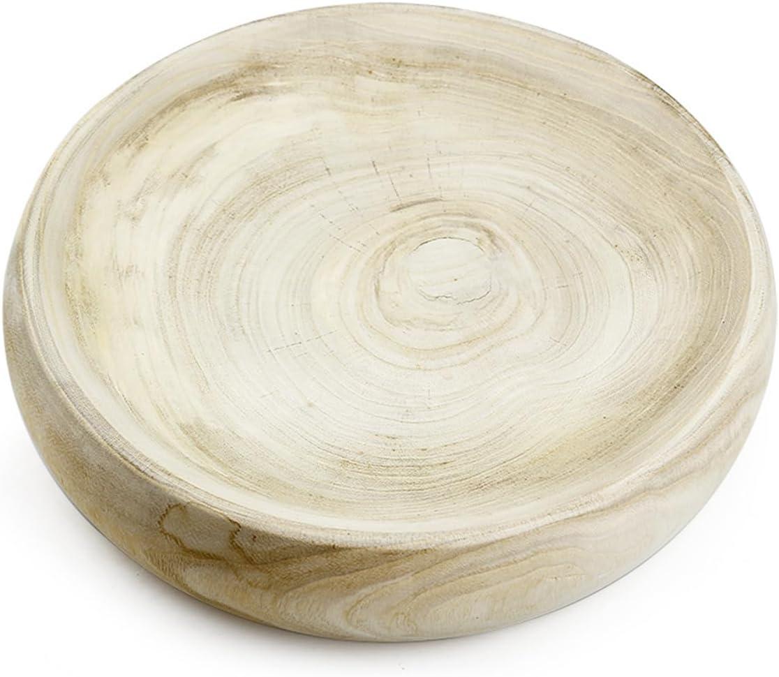 Santa Barbara Design Studio Table Sugar Hand Carved Paulownia Wood Serving Bowl, Large, Natural