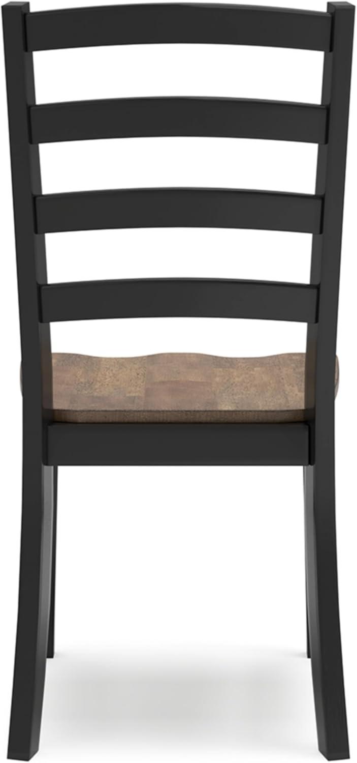 Signature Design by Ashley Wildenauer Dining Chair, Set of 2, Brown/Black