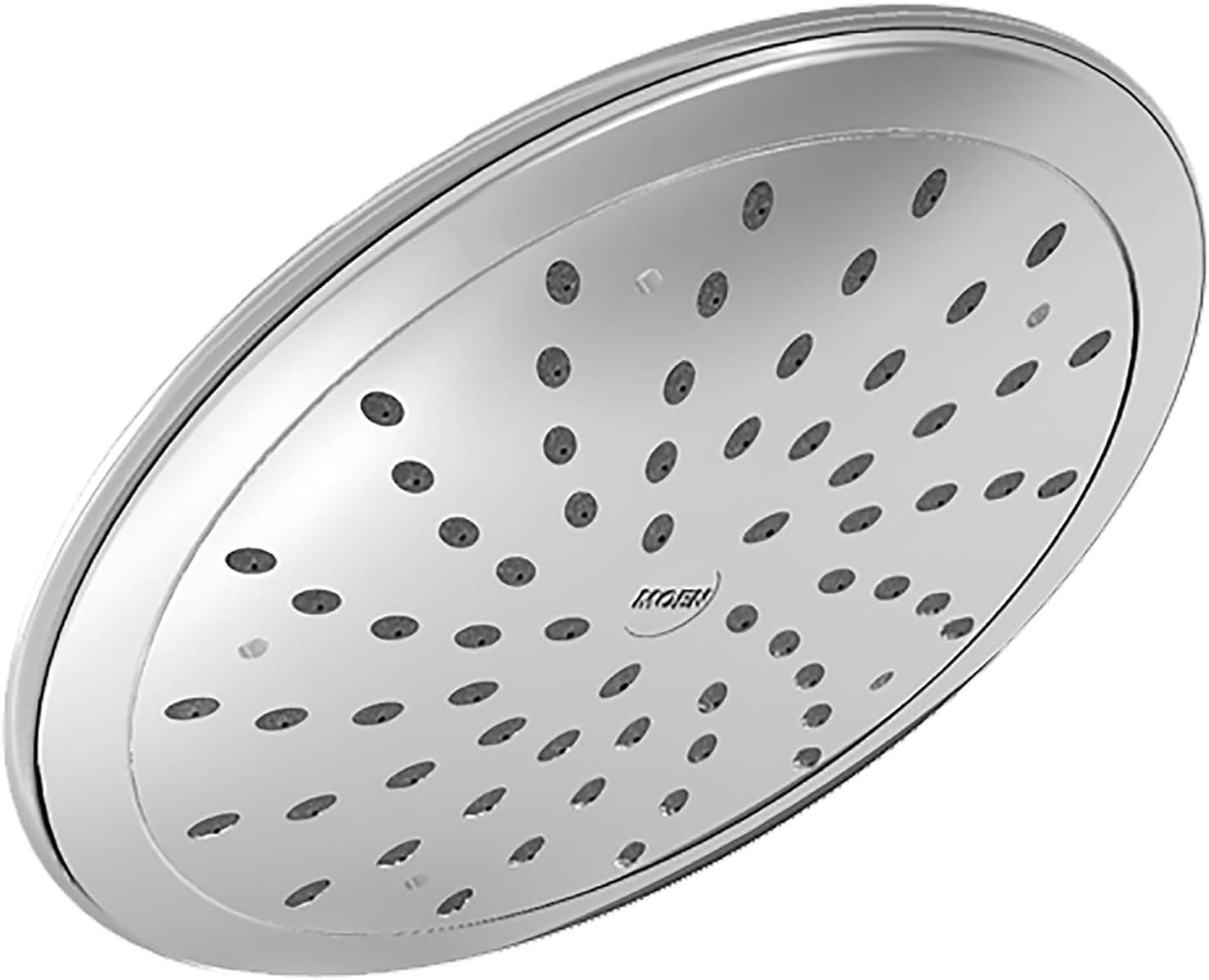 Moen Wide Round Rain Shower Head for Bathroom with 2 GPM High-Pressure Rainfall Spray