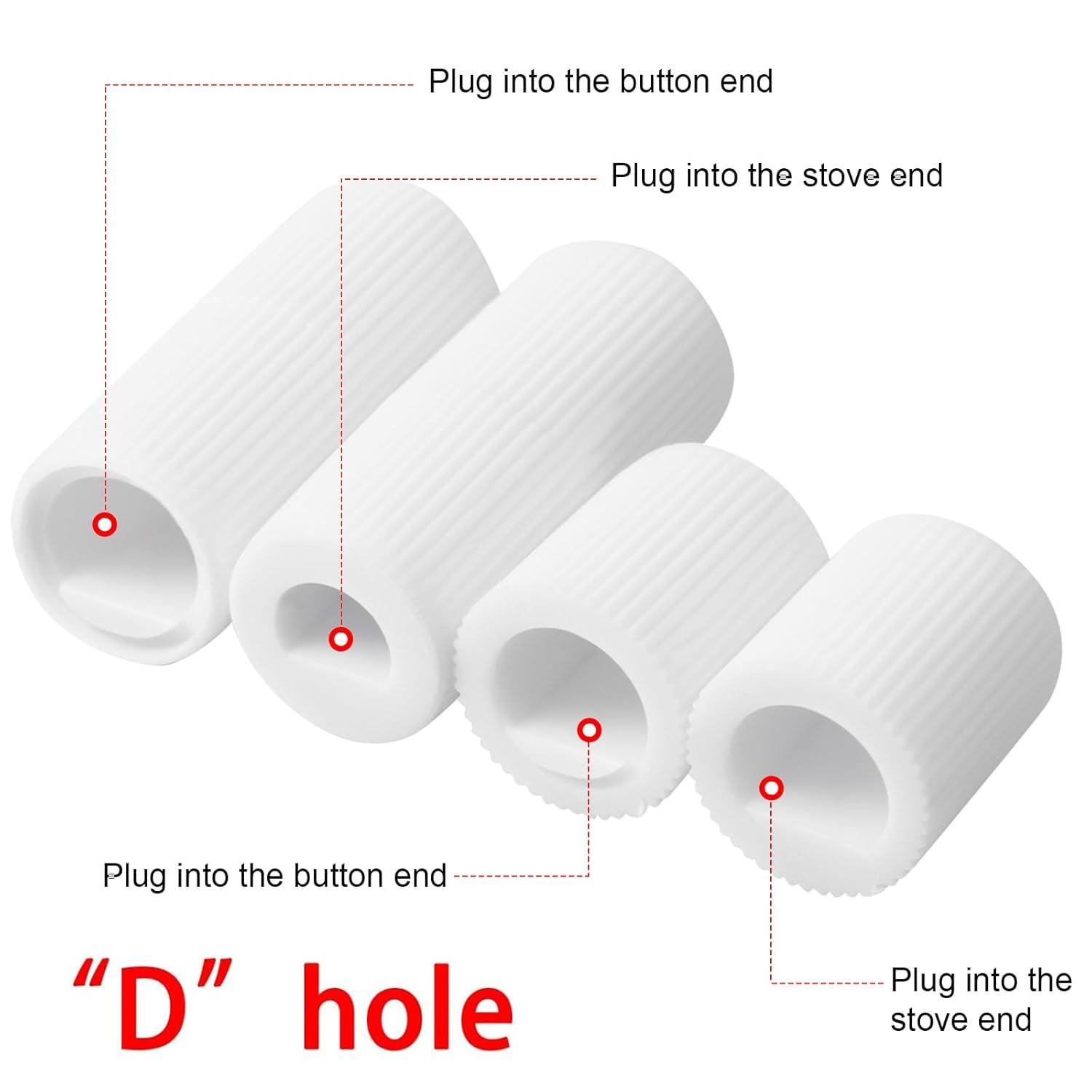 Myenne 4 Pack Oven Control Switch Knobs With 12 Adapters Universal Stove Knobs Replacements Burner Range Knobs For Oven Stove Range Black