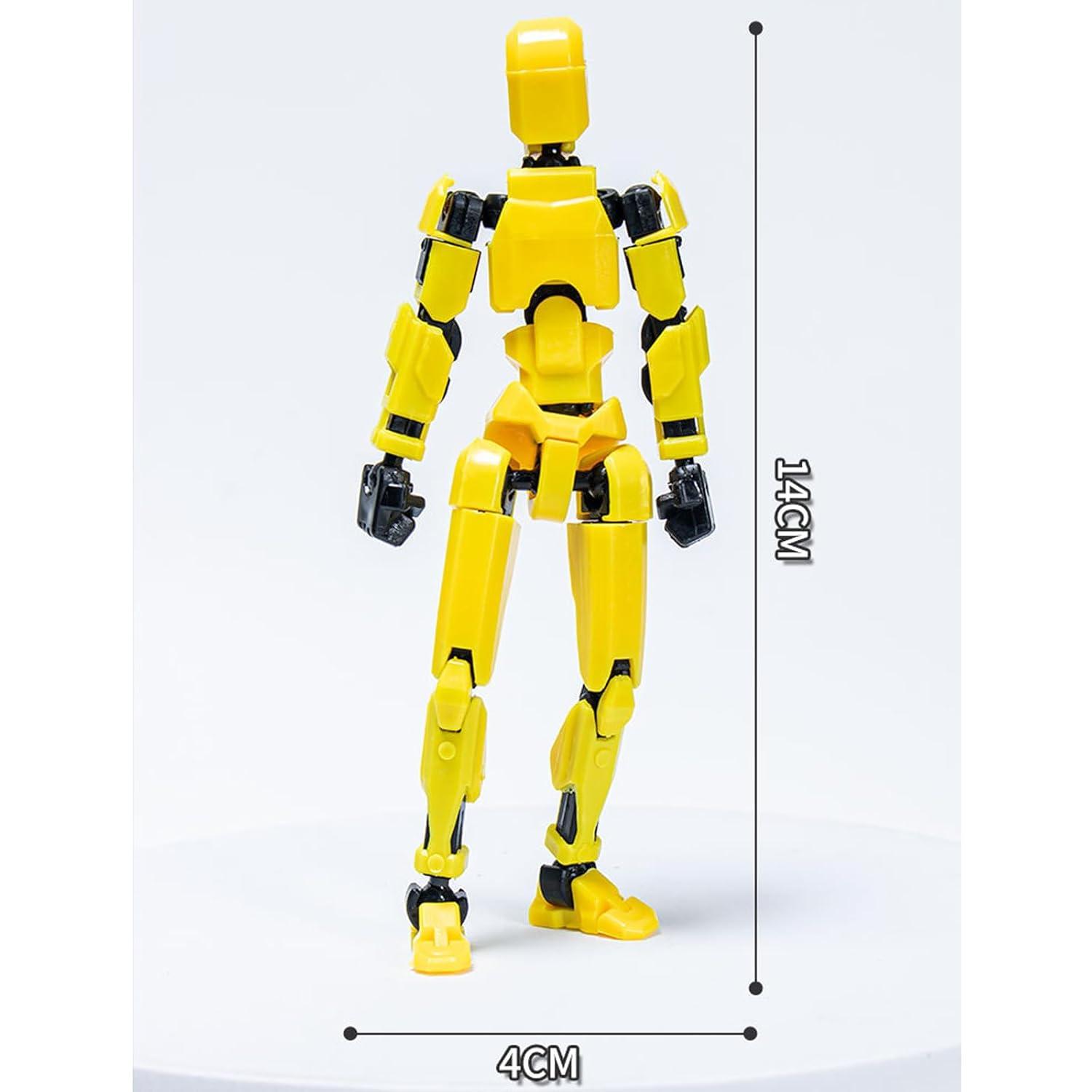 5PCS Assembly Completed T13 Action Figure 3D Printed Multi-Jointed Movable,Lucky 13 Action Figures,Multi-Articular Action Figures,Desktop Decorations,Creative Gifts (5 Colors)