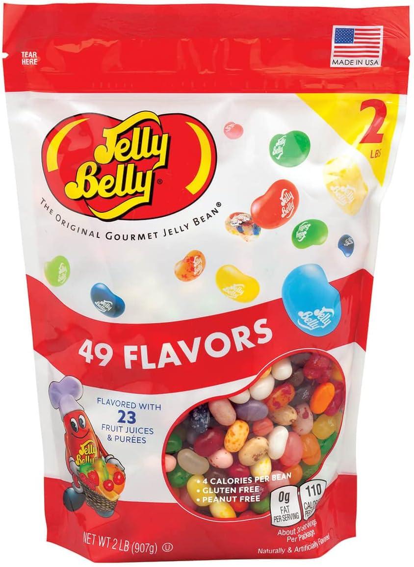 Jelly Belly 49 Flavor Candy Jelly Beans - 2lbs