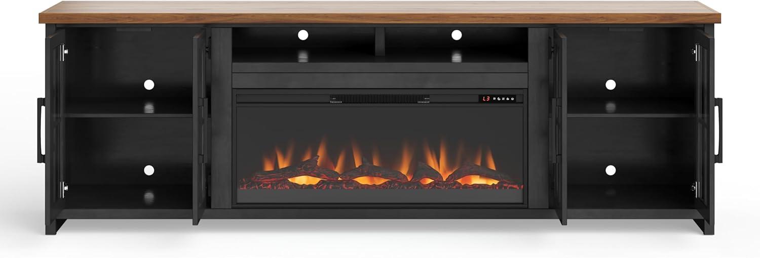 Essex 97 Inch Fireplace TV Stand Console,media console,entertainment center For Tvs Up To 100 Inches