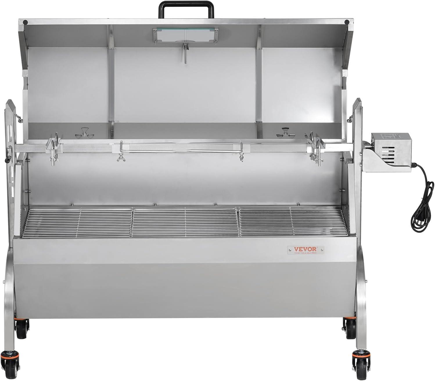 Roaster Spit Rotisserie BBQ Grill Pig Lamb Chicken Roaster 52W 198LBS