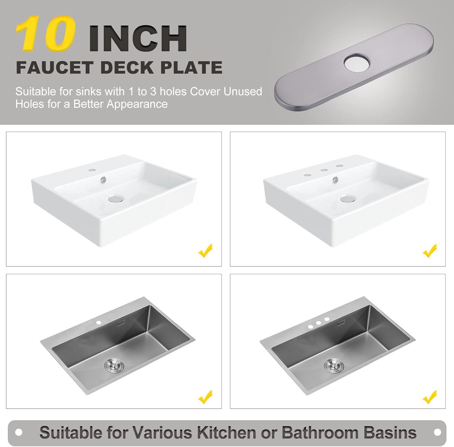 Kitchen and Bathroom Sink Deck Plate