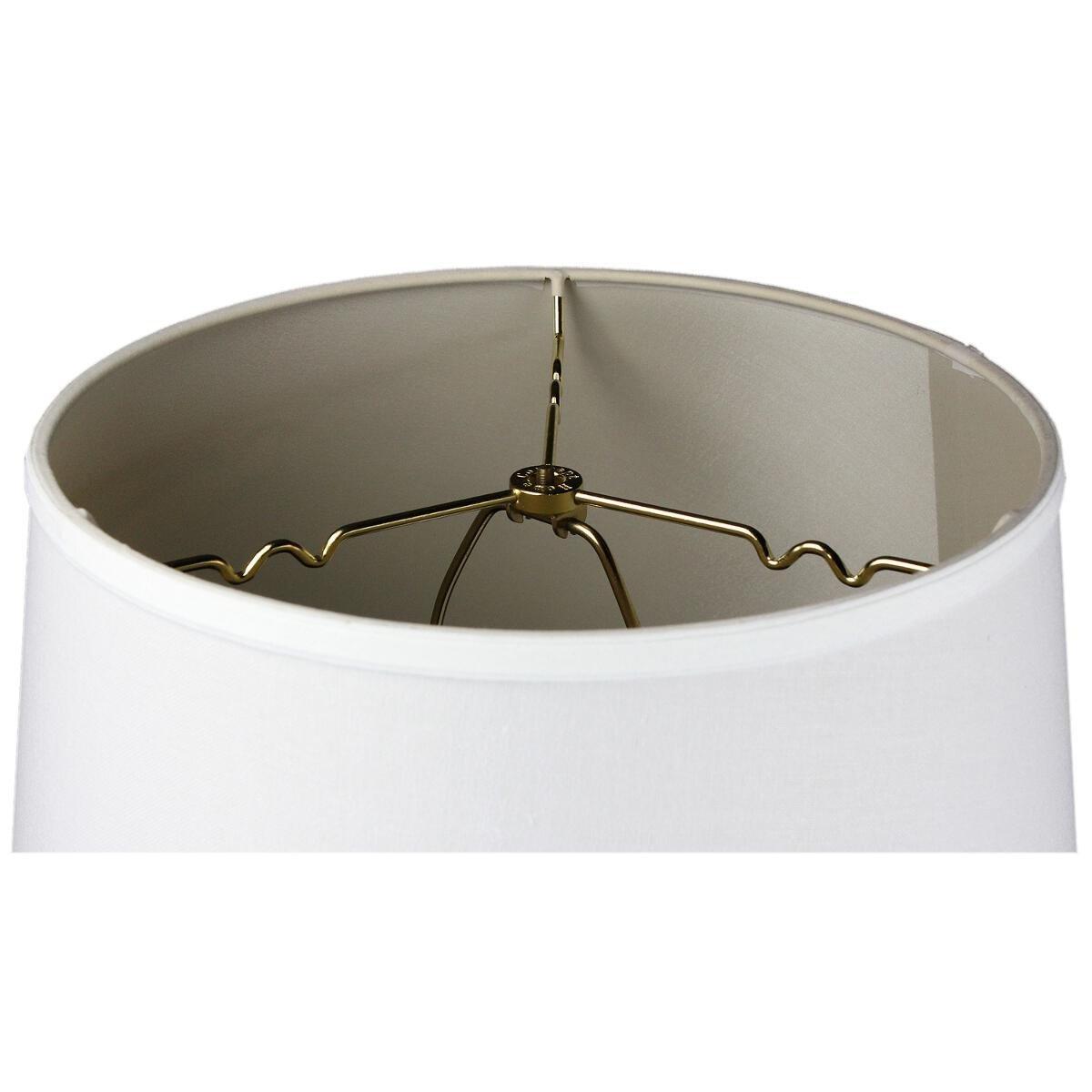 1-Light Plug In Swag Pendant Ceiling Light White Shade 16"w