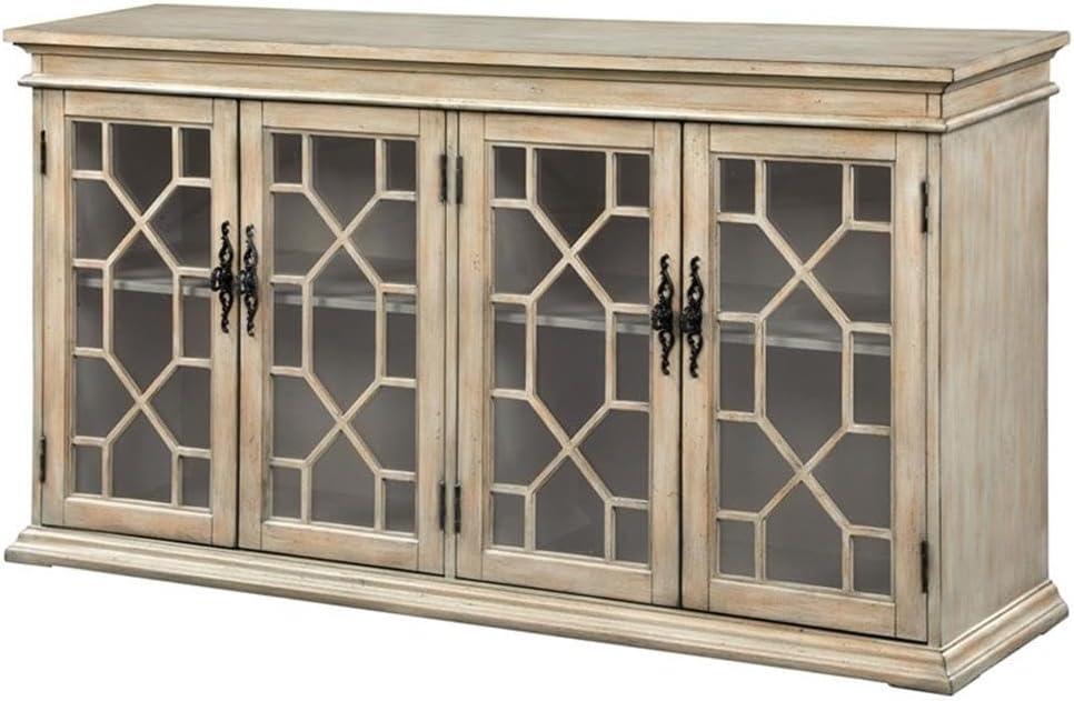 Coaster Company Glass Door Accent Cabinet, Brown