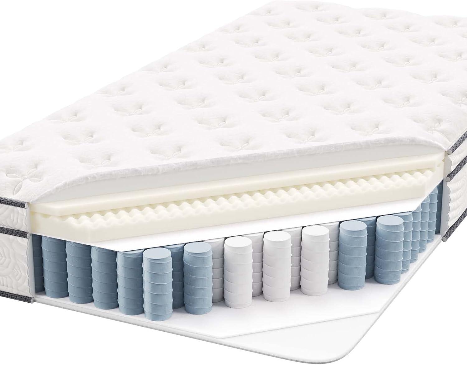 Modway Jenna 10" Innerspring and Foam Twin XL Mattress in White