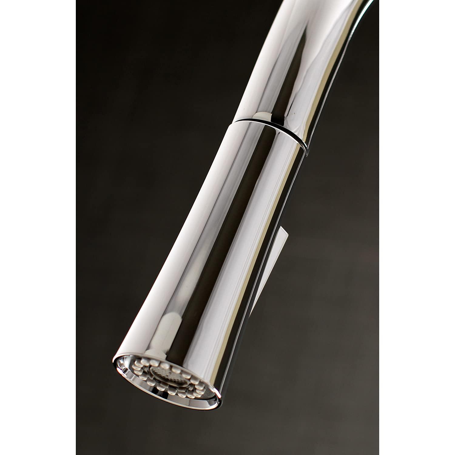 Kingston Brass New York Single-Handle Pull-Down Kitchen Faucet