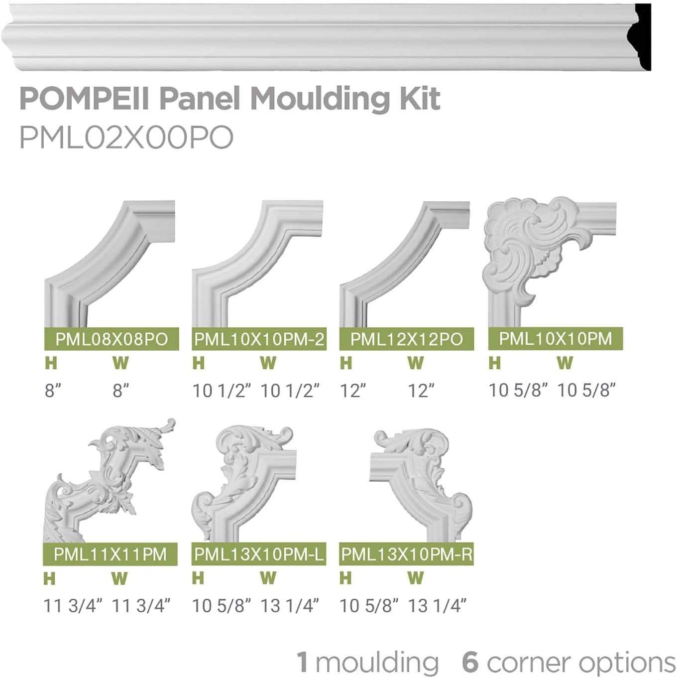 8" White Polyurethane Crown Moulding Corner