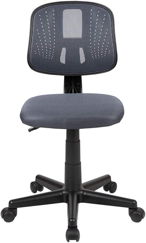 Flash Furniture Flash Fundamentals Mid-Back Gray Mesh Swivel Task Office Chair with Pivot Back