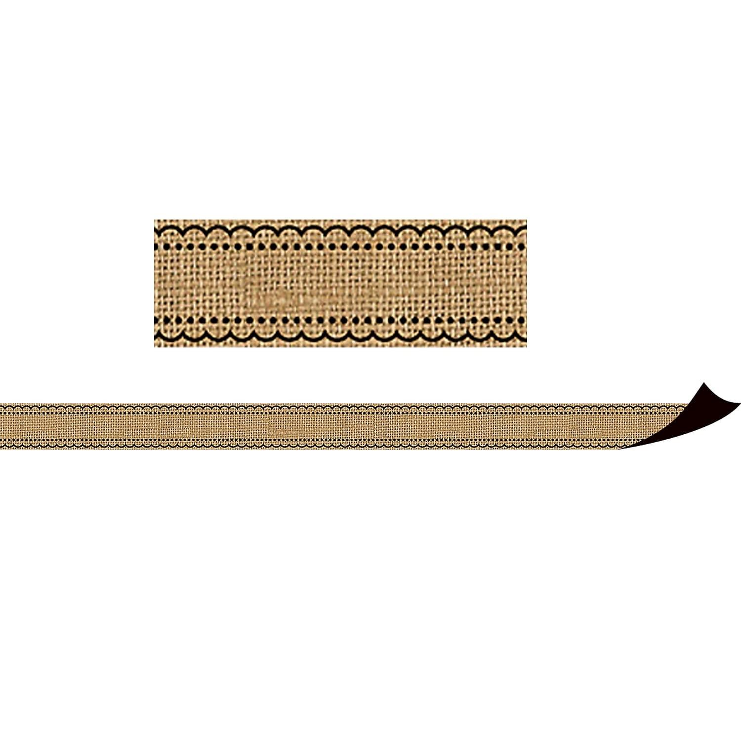 Teacher Created Resources Teacher Created Resource (TCR77391) 24" x 1.5" Burlap Magnetic Border