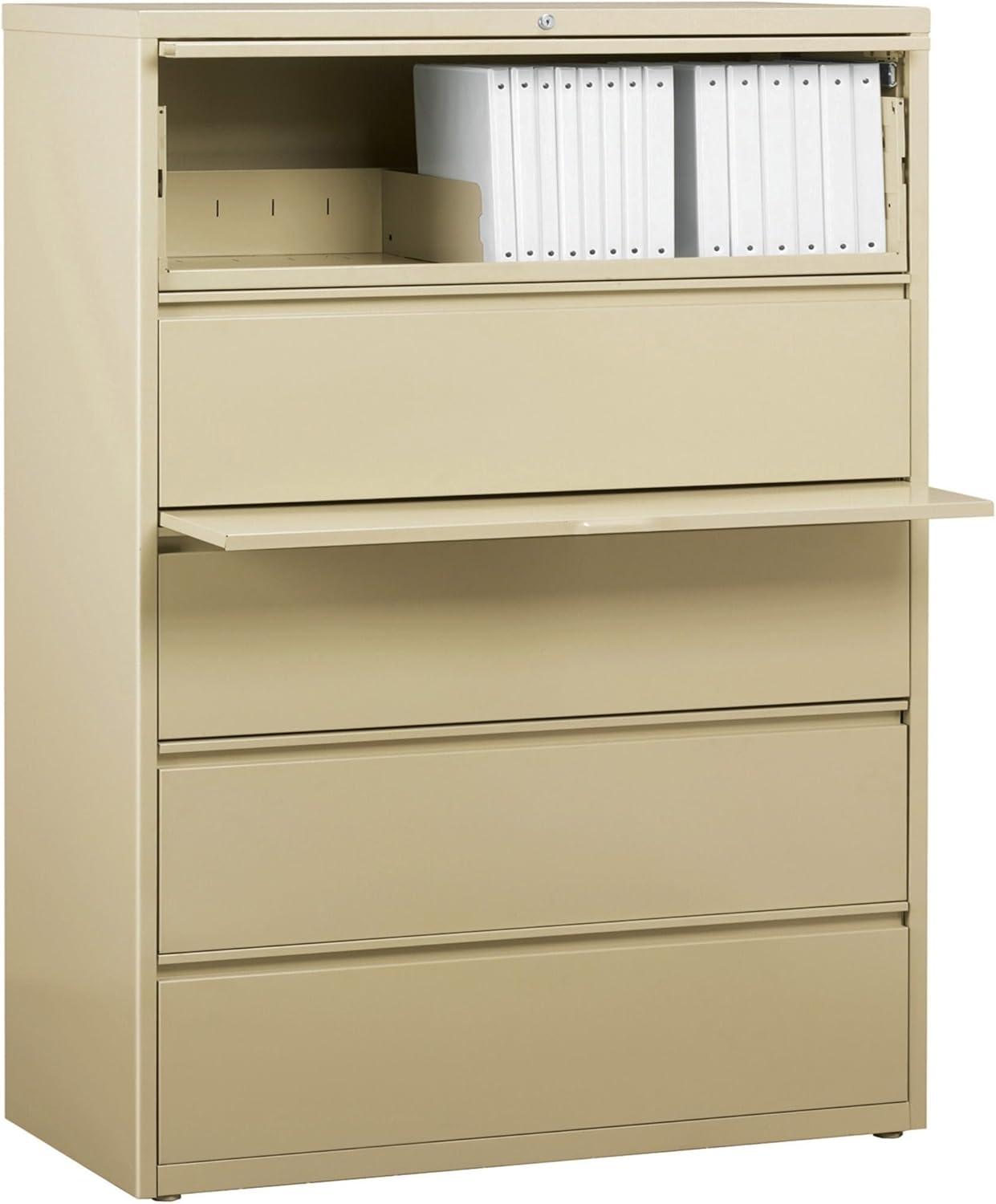 Fortress 42'' Wide 5 -Drawer Steel File Cabinet