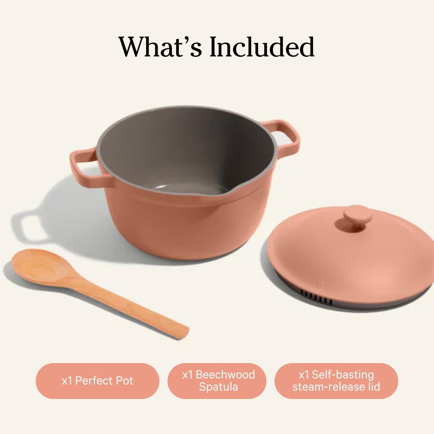 Terracotta 5.5 Qt Nonstick Ceramic Sauce Pan with Lid