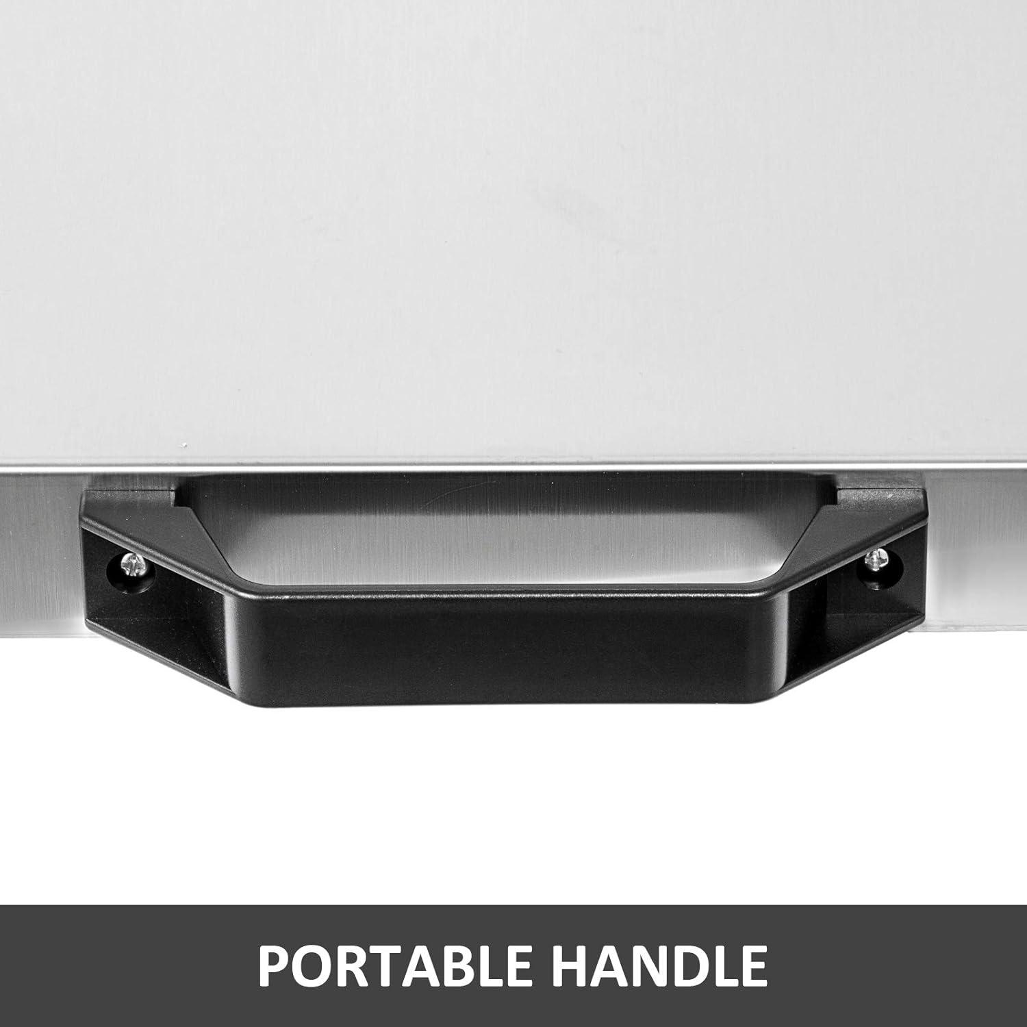 VEVOR 880Lbs x 0.2Lbs Livestock Scale Shipping Scales Large Platform 40.6x20.9Inch Stainless Steel Vet Scale Industrial Floor Scale Large Animal Dog Pig Scale Goat Weight Scale Pet Digital Scale