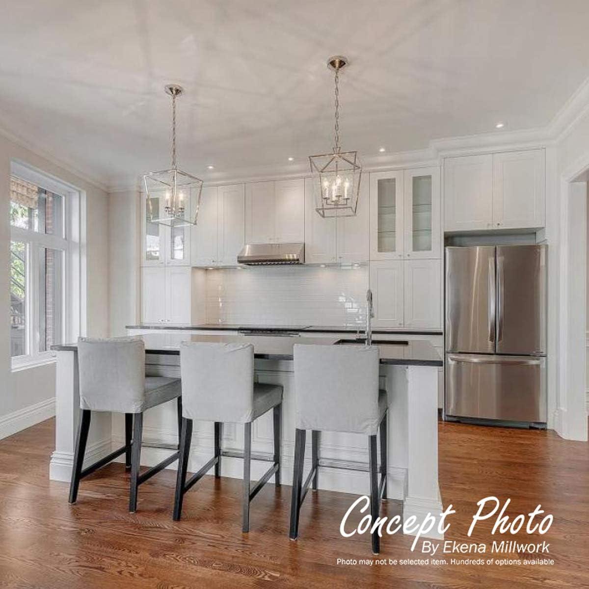 Ekena Millwork 3 1/2"H x 3/4"P x 94 1/2"L Benson Acanthus Leaf Chair Rail