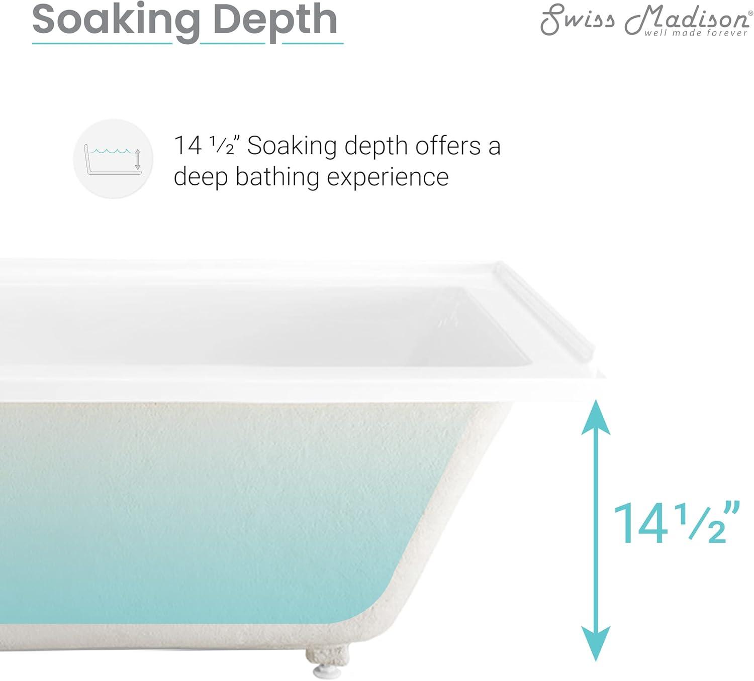 Voltaire 60" x 32" Alcove Bathtub