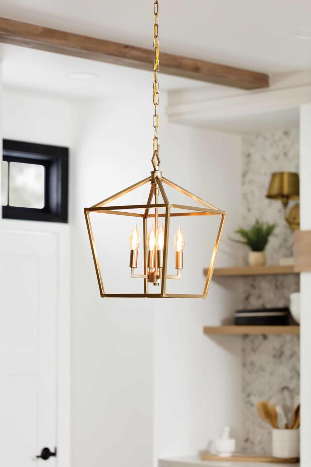 Millennium Lighting Ritner 4 - Light Pendant in  Modern Gold