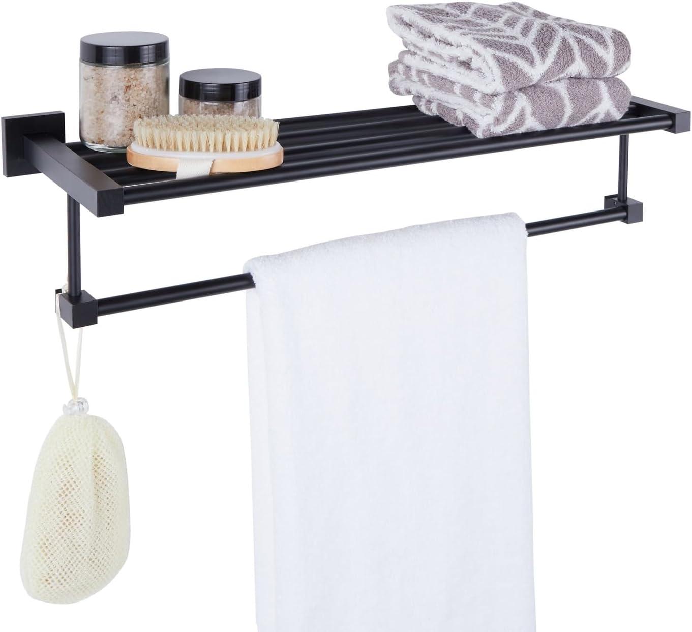 24" Bathroom Towel Rack Wall Mounted