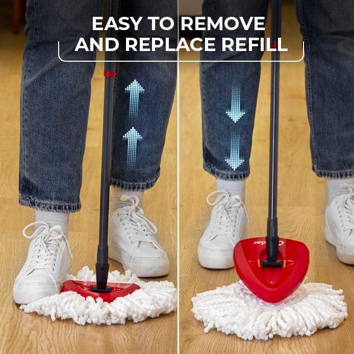 O-Cedar EasyWring Spin Mop Microfiber Refill, White Packaging May Vary