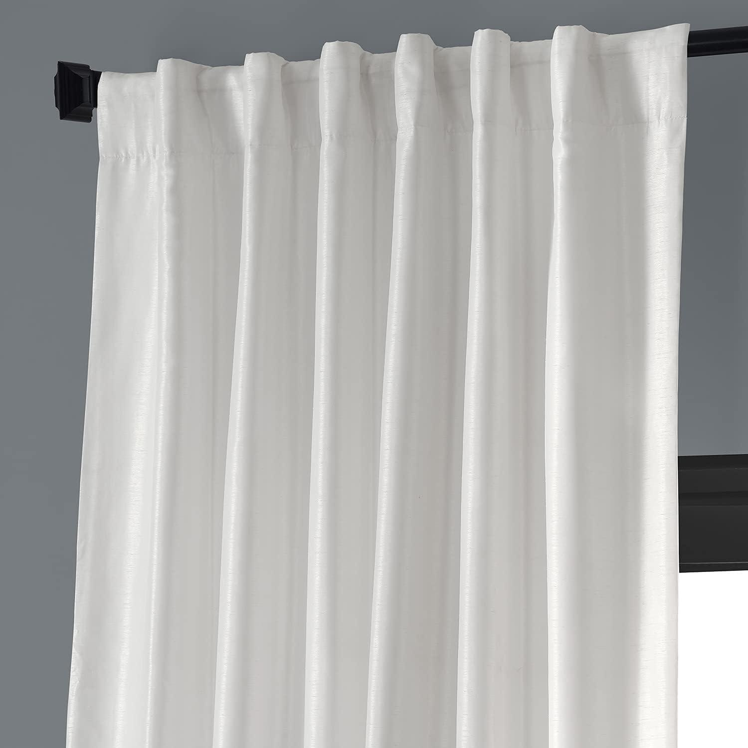 Half Price Drapes Crescent Moon Silk Blackout Curtains for Bedrooms(1 Panel),50WX 84L