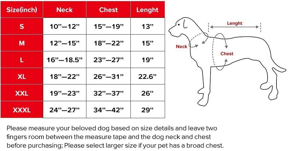 Vizpet Dog Raincoat Waterproof Coats,Dog Jacket High Visibility Warm Vest Dog Clothes for Small Medium Large Dogs(Blue-L)