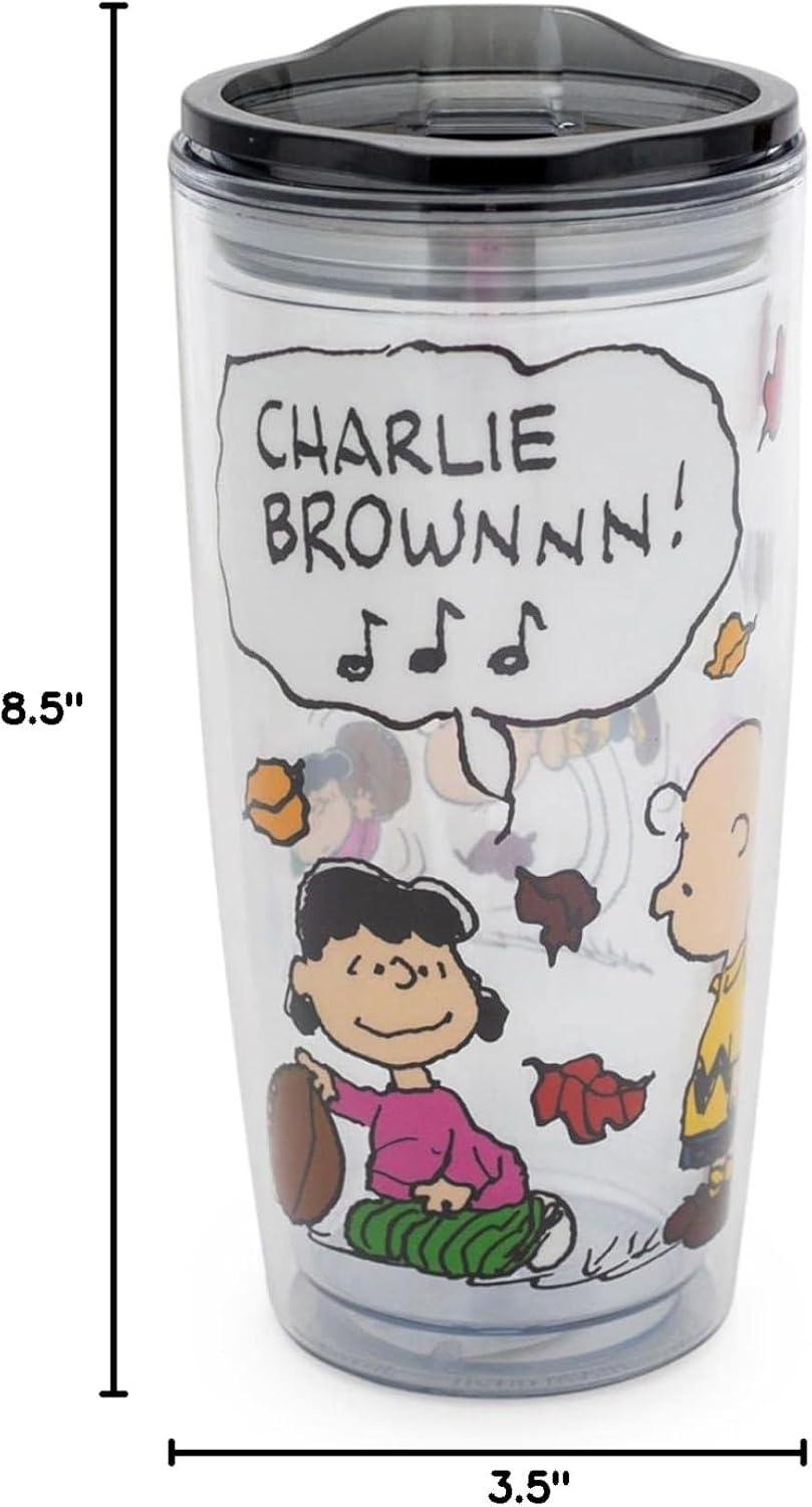 Silver Buffalo Peanuts Charlie 20 Oz. Plastic Pint Glass | Wayfair