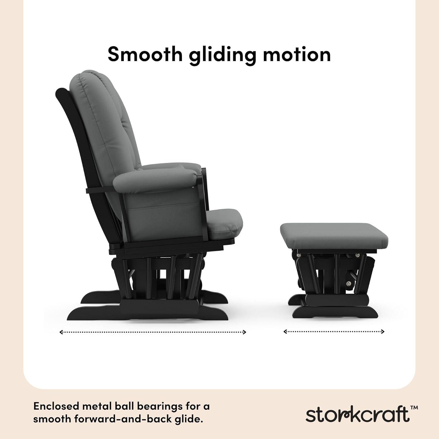 Tuscany Glider with Nursery Chair & Ottoman Set