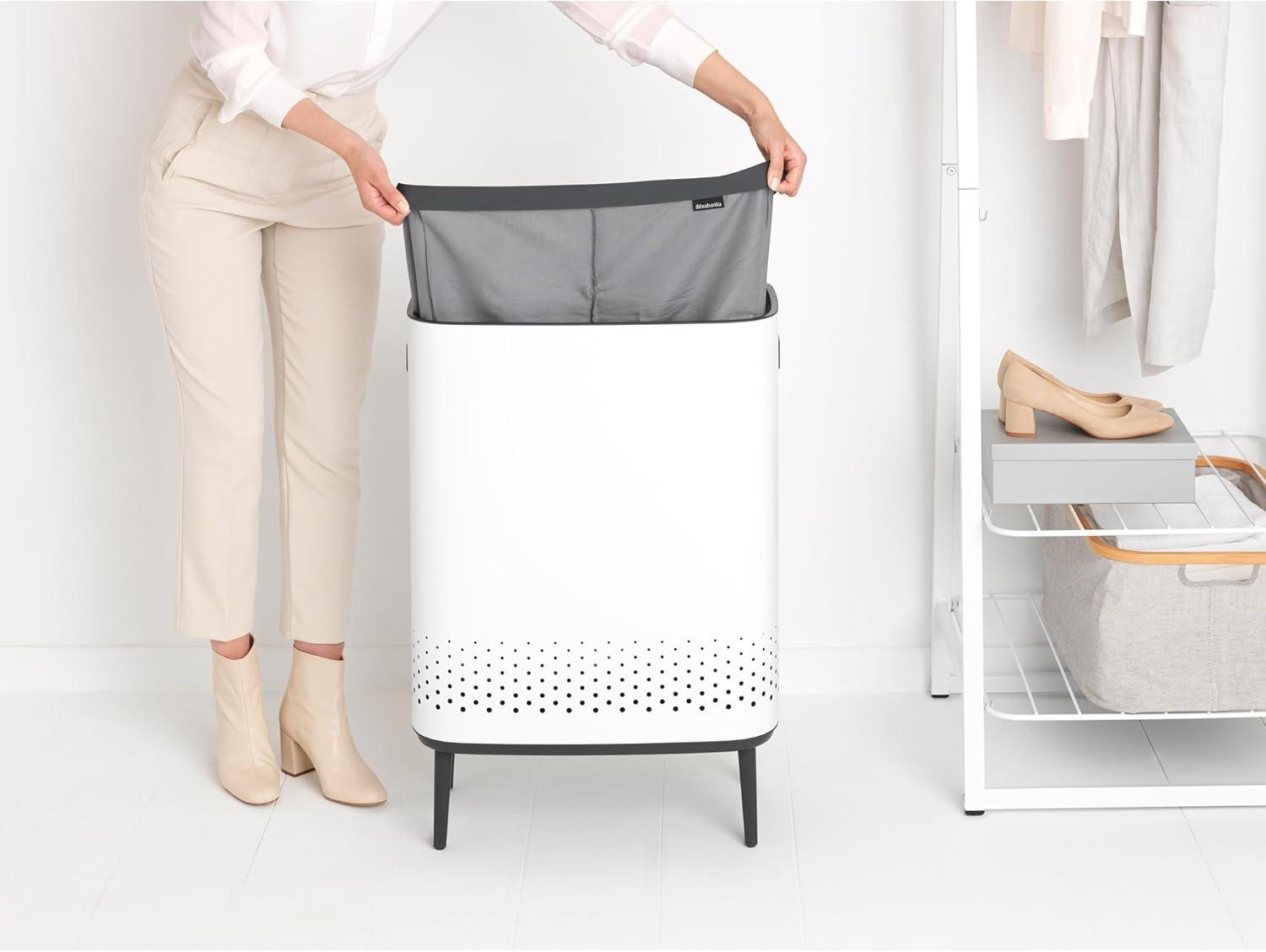 Brabantia Brabantia Bo Dual Compartment Laundry Hamper 2 x 11.9 Gallon (23.8 Gallon Capacity)