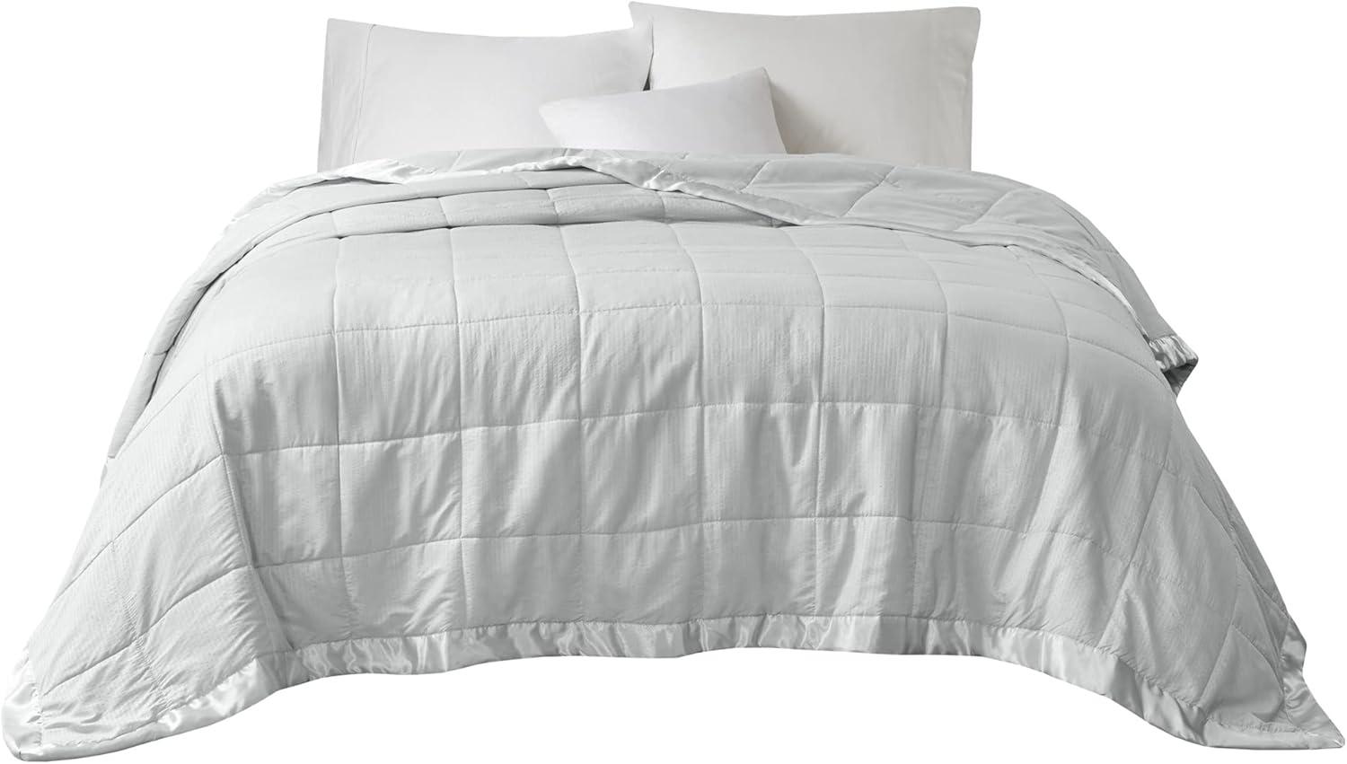 Cambria Oversized Down Alternative Blanket with Satin Trim