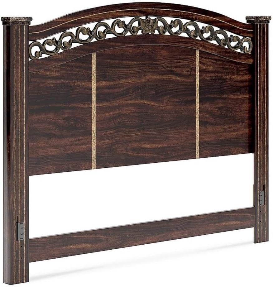 Ashley Furniture Glosmount Brown King Poster Headboard