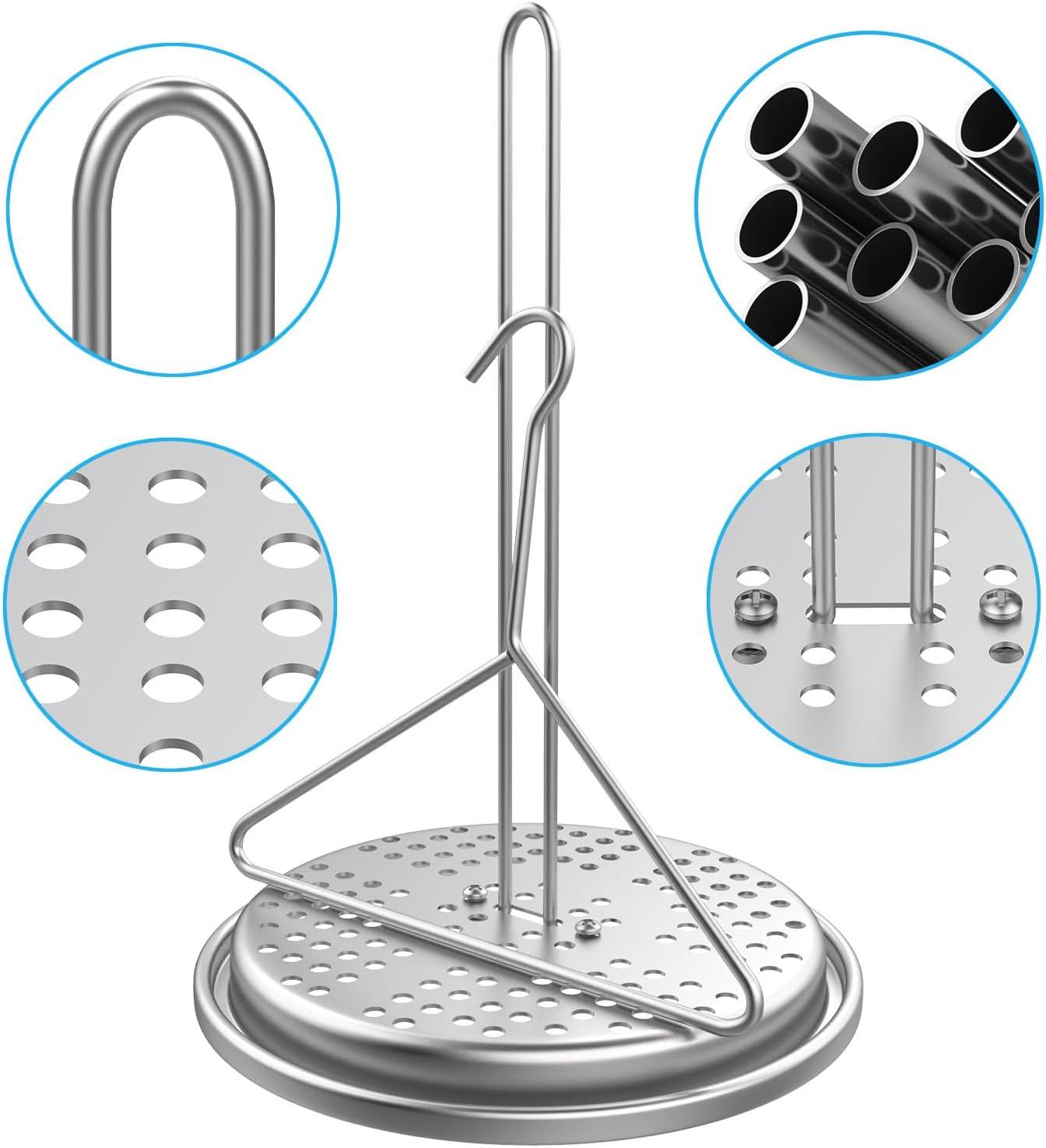 DELSbbq Turkey Fryer Stand Kit Wire Handle Lifter Hook, Perforated Turkey Fryer Hook and Stand Set Turkey Chicken Fryer Accessory Kit with for Poultry Deep Frying Pot