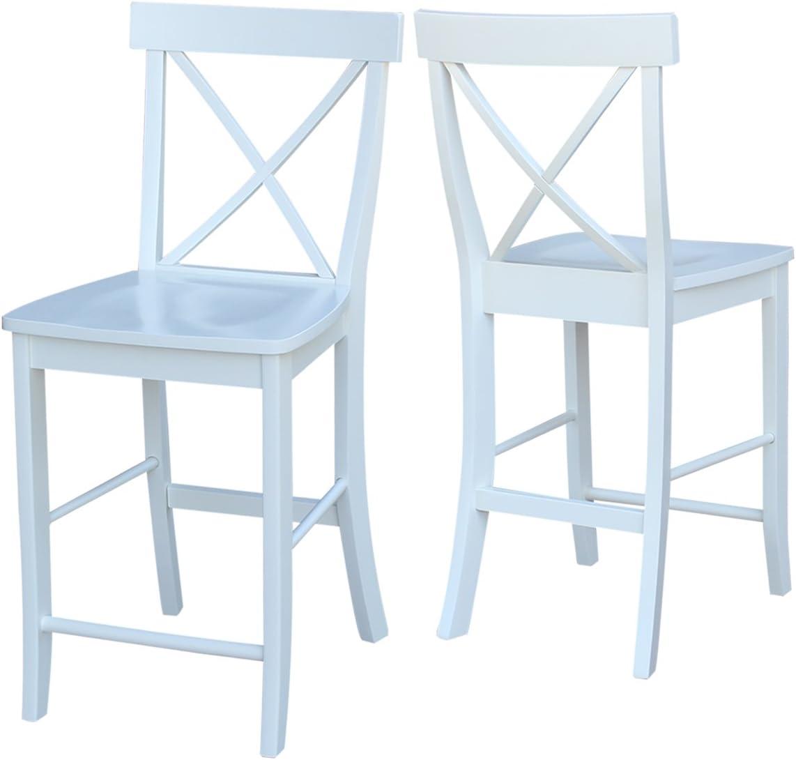 International Concepts X-Back Counter Height Stool - 24" Seat Height
