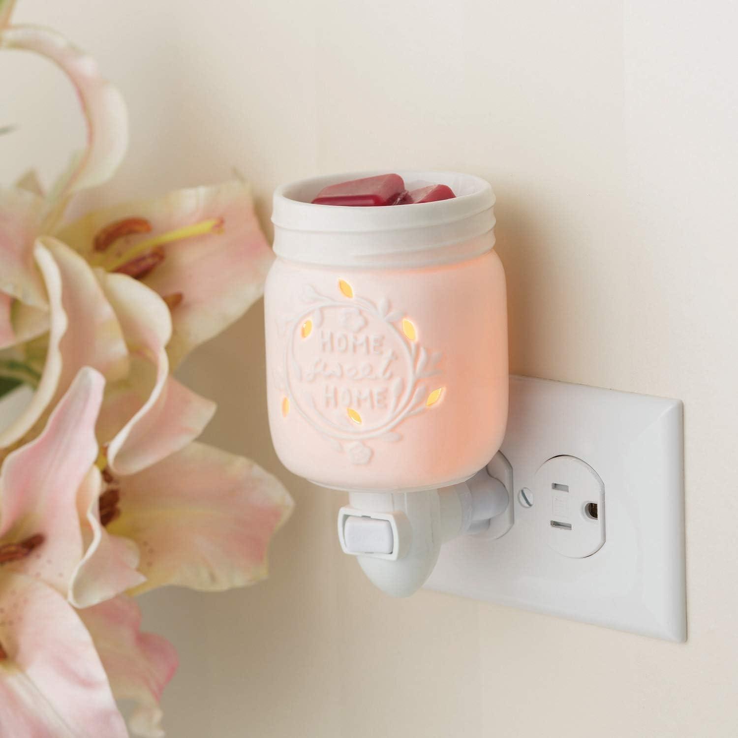 Candle Warmers Etc Pluggable Fragrance Warmer, Mason Jar
