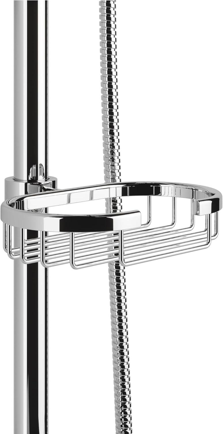 Chrome Adjustable Height Rain Shower System with Handheld