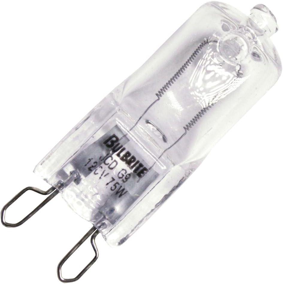 Clear 75-Watt Dimmable Halogen G9 Bi-Pin Bulb