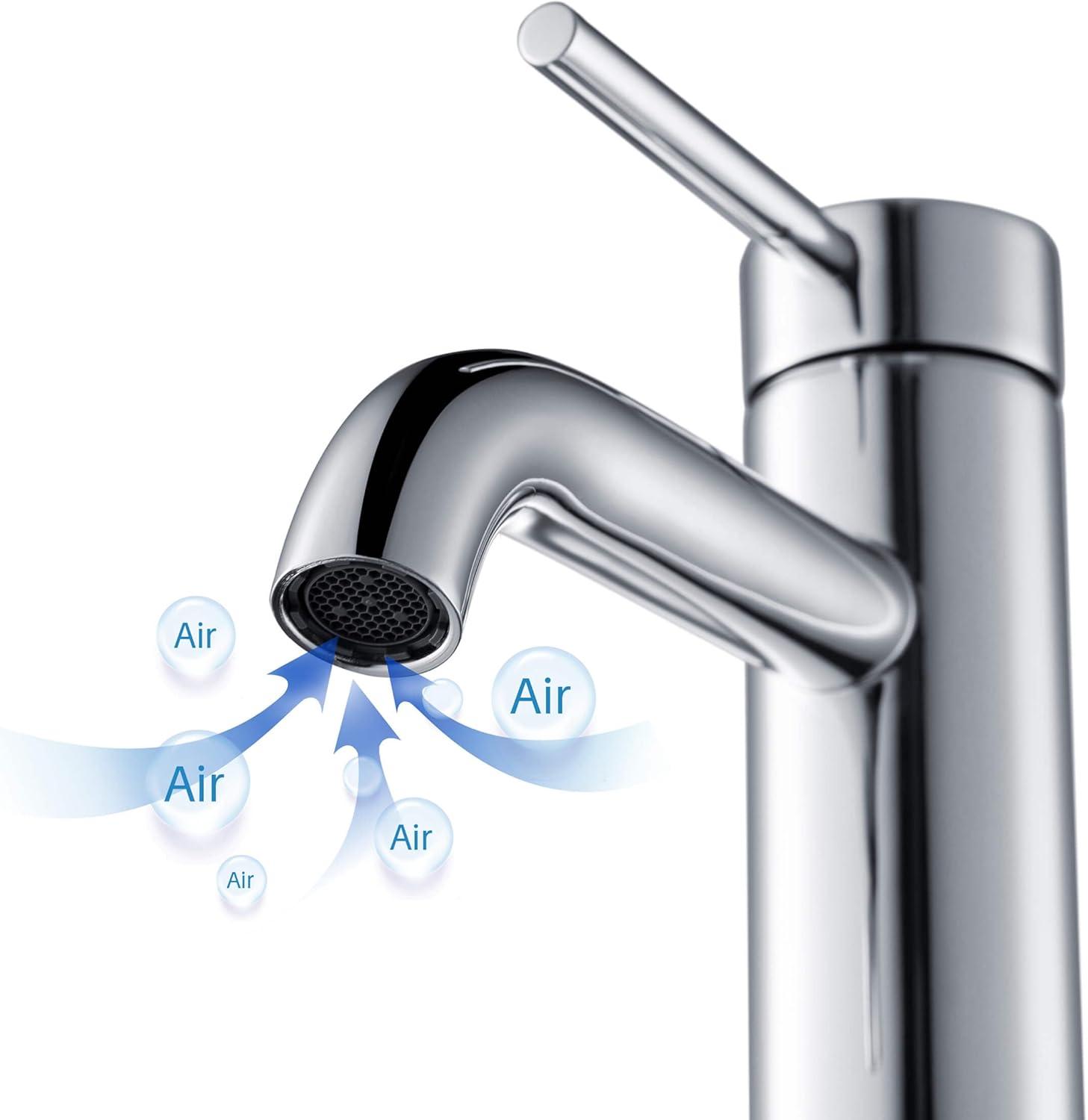 Circular Single-Hole Single-handle Bathroom Faucet