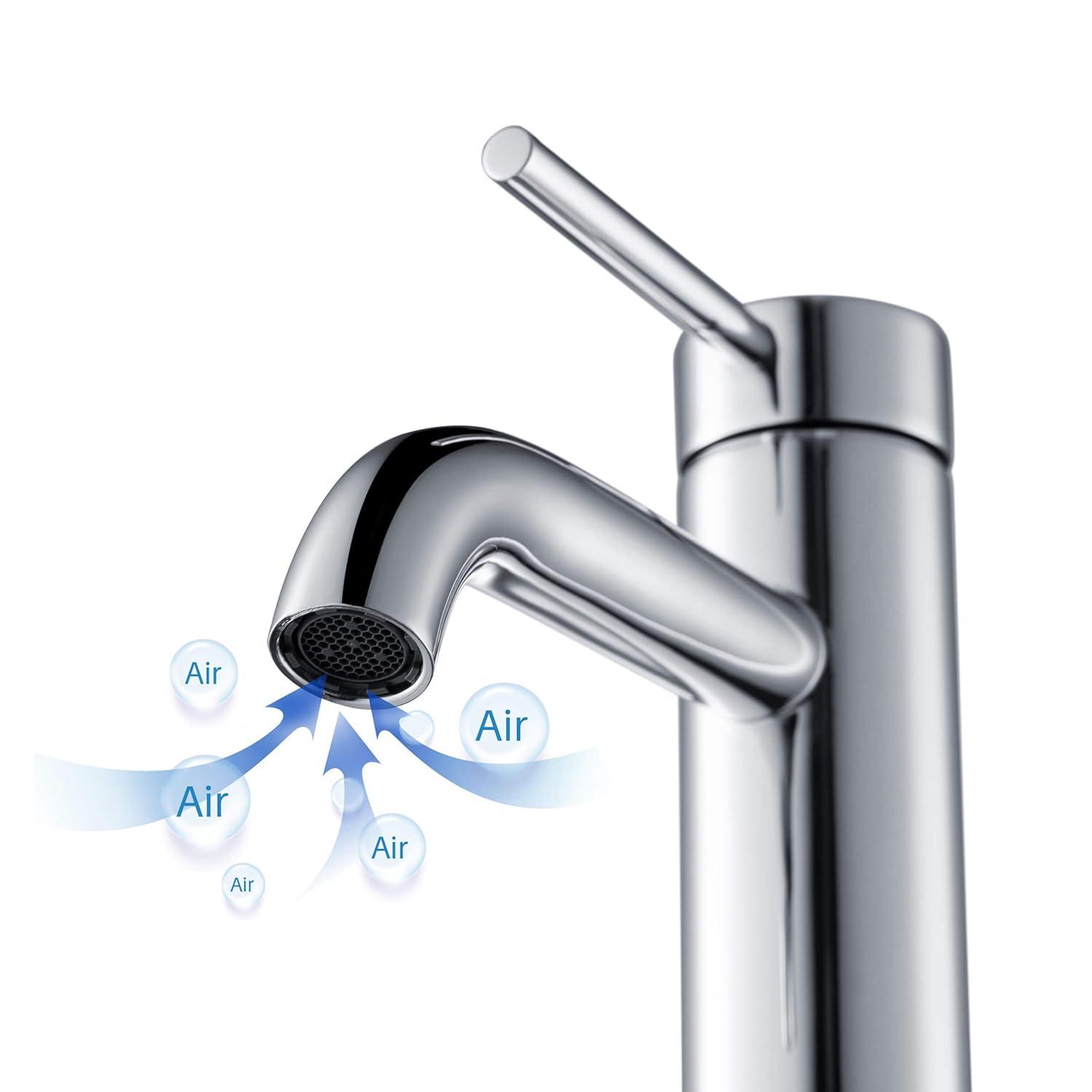 Circular Single-Hole Single-handle Bathroom Faucet