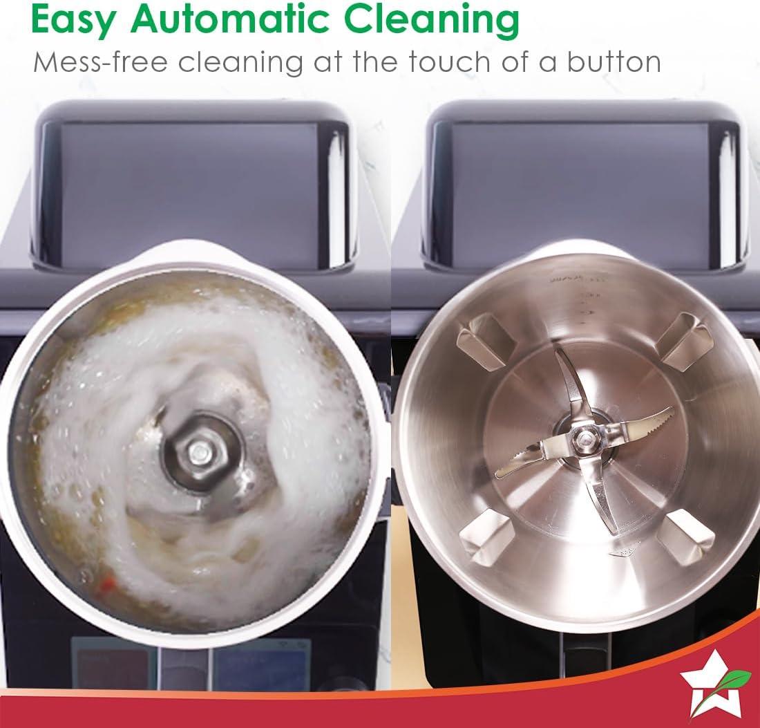 Wonderchef Chef Magic | All-in-One Kitchen Robot for Indian & International Cuisine | Automatic Chopping, Sautéing, Stirring, Kneading... | Mobile App | Recipes by Chef Sanjeev Kapoor | 2 Yr Warranty