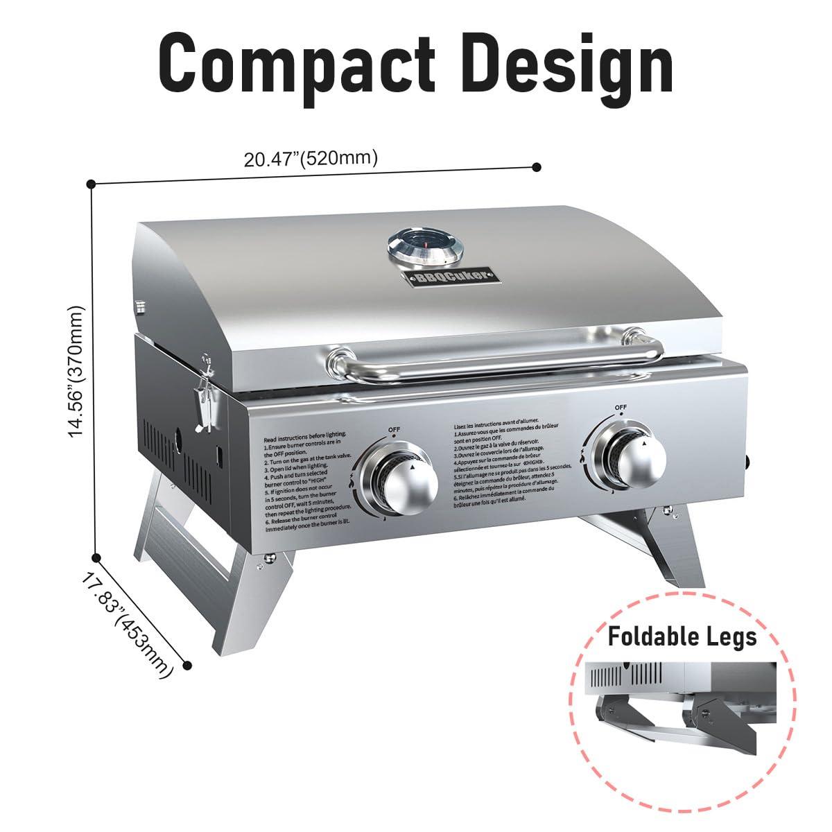 Costway 2 - Burner Portable Liquid Propane Infrared Gas Grill