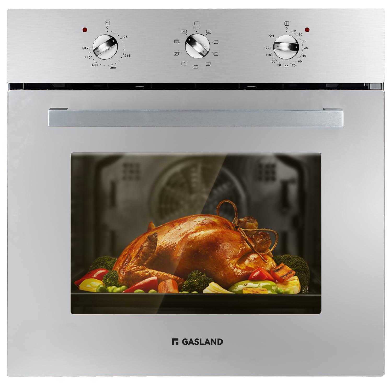 GASLAND 24" 2.3 cu. ft. Electric Single Wall Oven With 6 Cooking Functions ES606MS