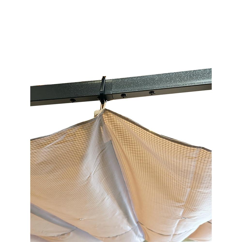 Garden Winds Replacement Canopy Top Cover Compatible with The AbcCanopy 11' x 11' Pergola - RipLock 350