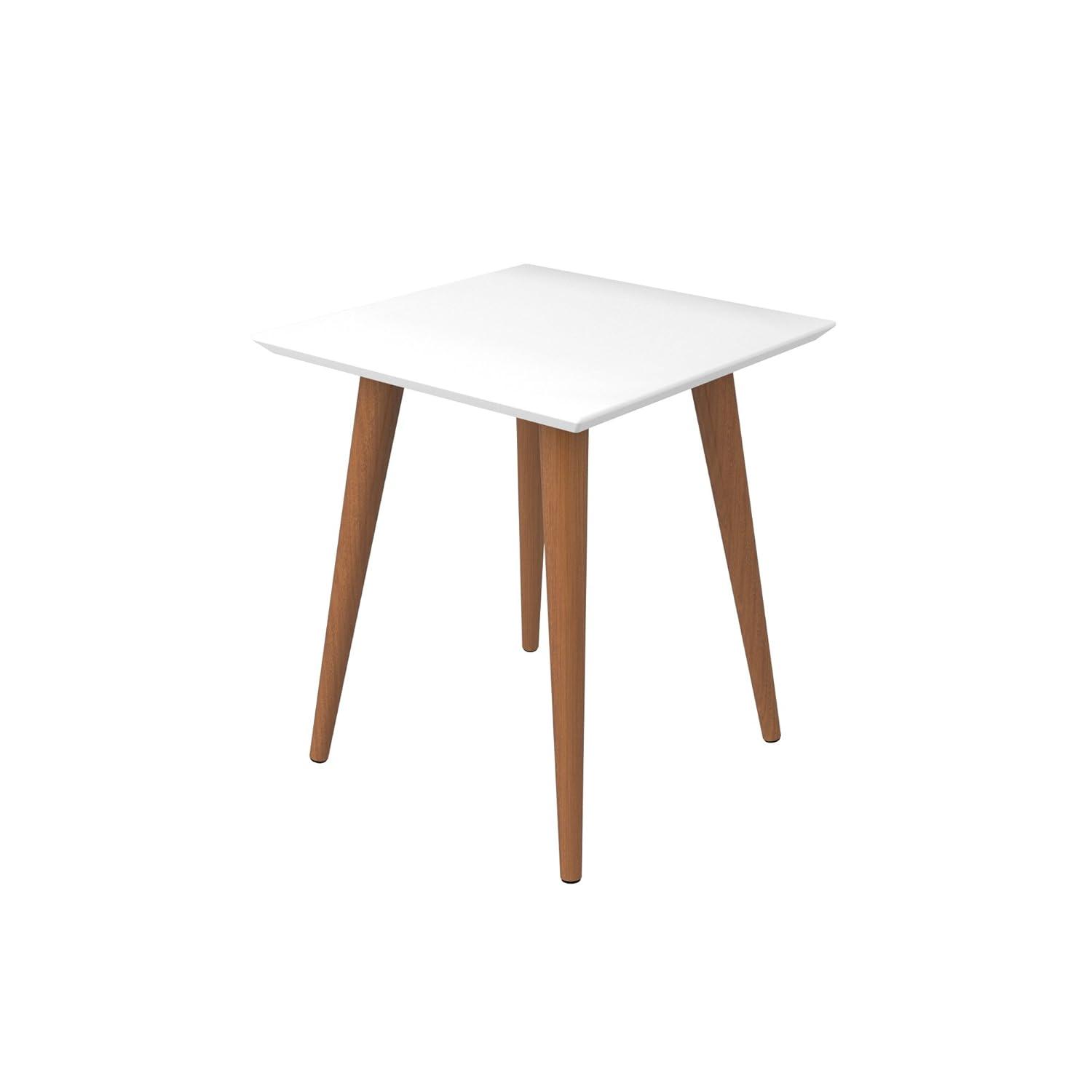 19.68" Utopia High Square End Table: Splayed Legs, Compact Size - Manhattan Comfort