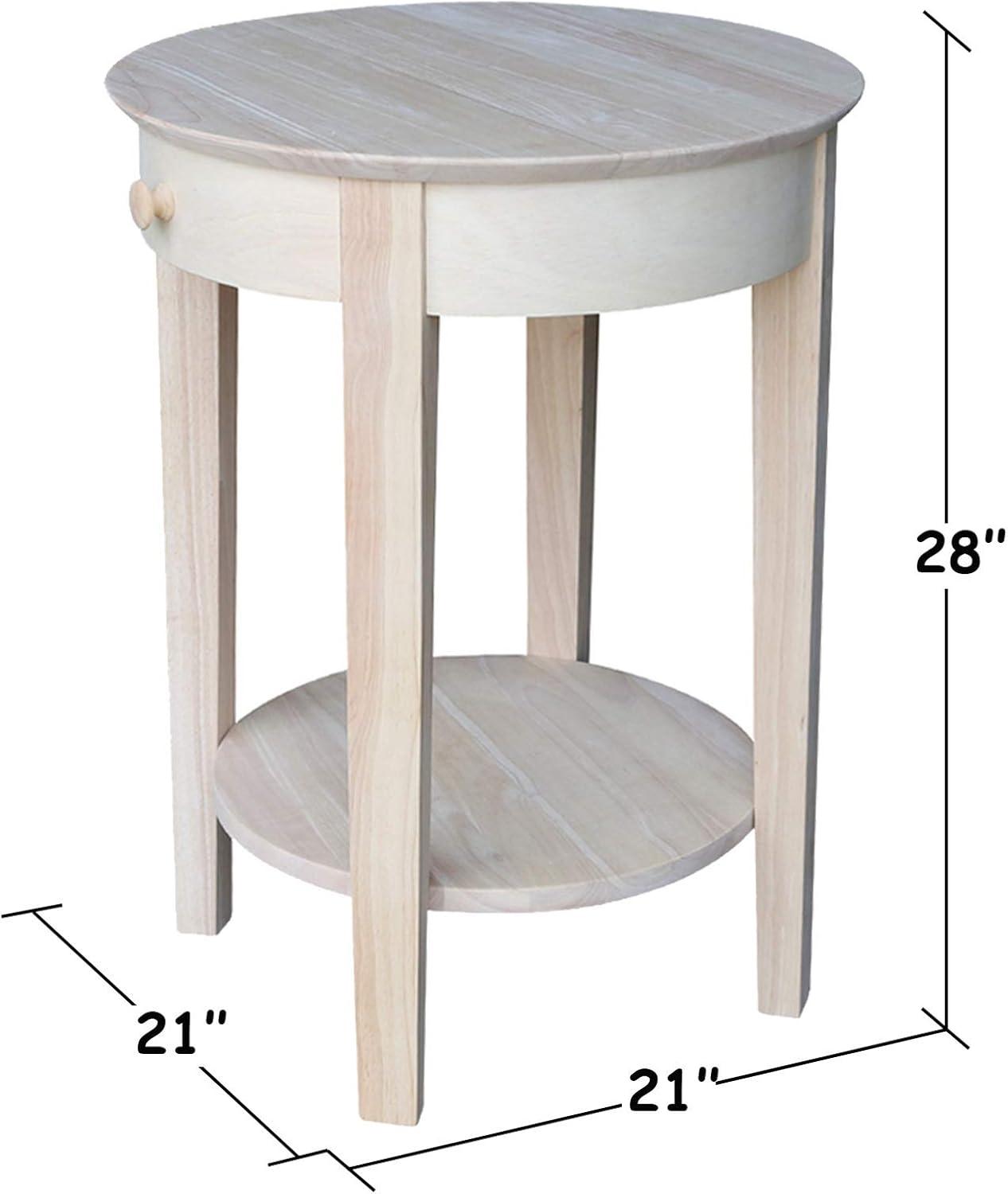 International Concepts Phillips Accent Table Includes Drawer