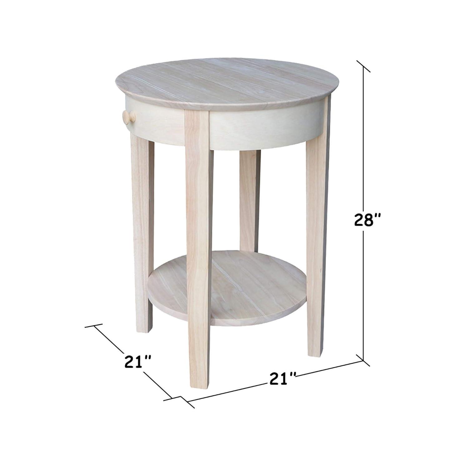 International Concepts Phillips Accent Table Includes Drawer